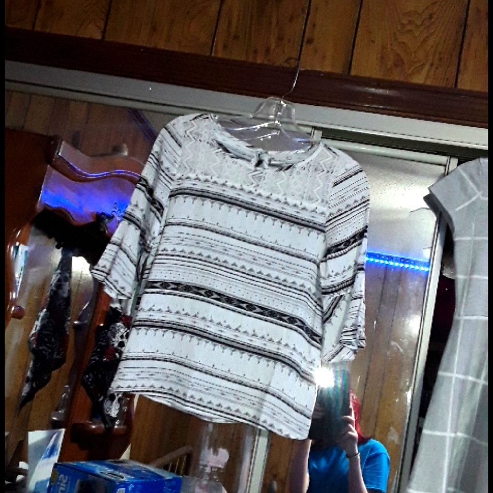 B&W blouse